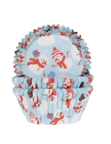 House of Marie Baking Cups Sneeuwpop -50st-