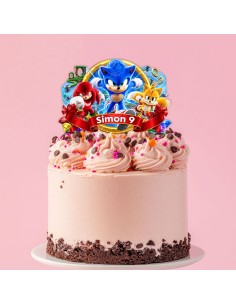 Full Colour Taarttopper op Maat: Sonic 1 2