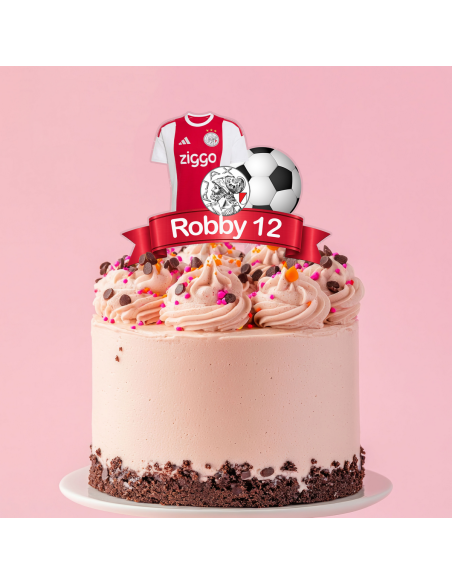 Full Colour Taarttopper op Maat: Ajax