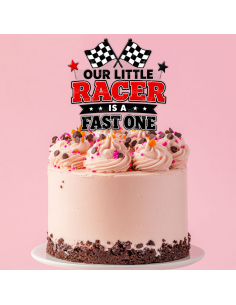 Full Colour Taarttopper op Maat: Our Little Racer 2