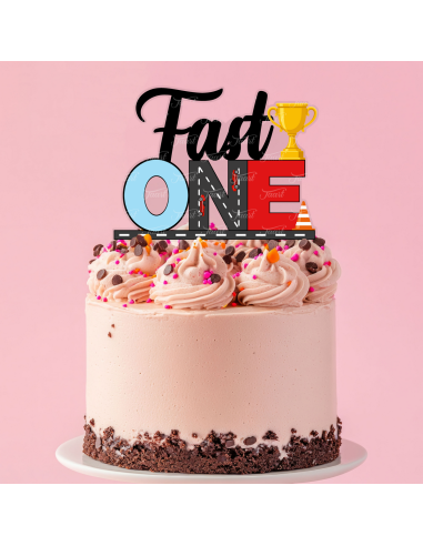 Full Colour Taarttopper op Maat: Fast One