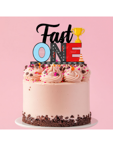 Full Colour Taarttopper op Maat: Fast One