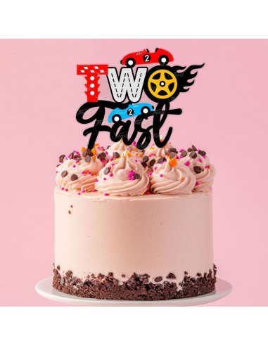 Full Colour Taarttopper op Maat: Two Fast