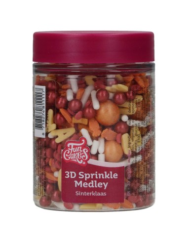 FunCakes 3D Sprinkle Medley Sinterklaas Kapoentje -70gr-