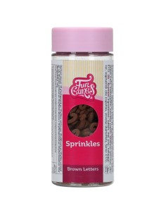FunCakes Confetti Letters Bruin -50gr- 2