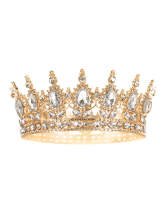 Taarttopper Kroon Goud - 15cm-