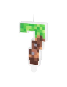 Party Kaars Pixel - Nummer 7
