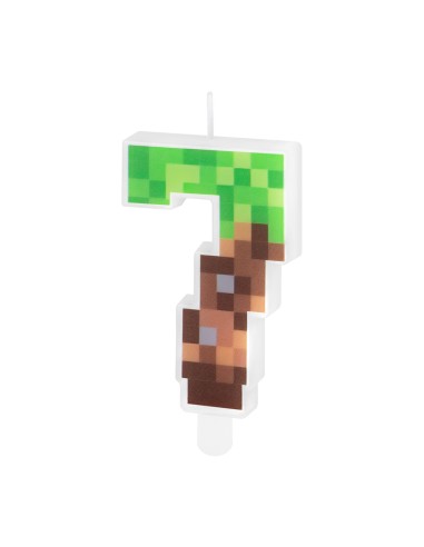 Party Kaars Pixel - Nummer 7