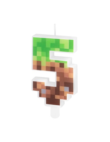 Party Kaars Pixel - Nummer 5