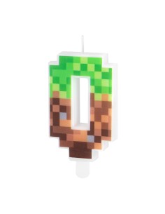 Party Kaars Pixel - Nummer 0