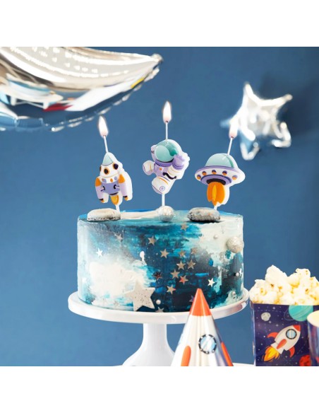 Party Kaarsen Set Ruimte -3st-