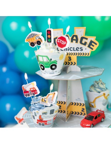 Party Kaarsen Set Vervoer -5st-