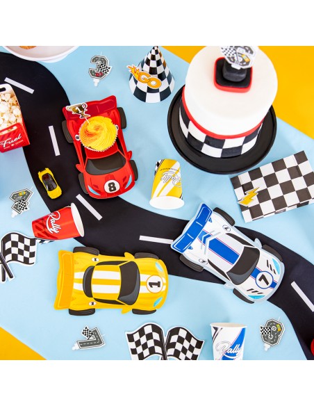 Party Kaars Raceauto - Nummer 5