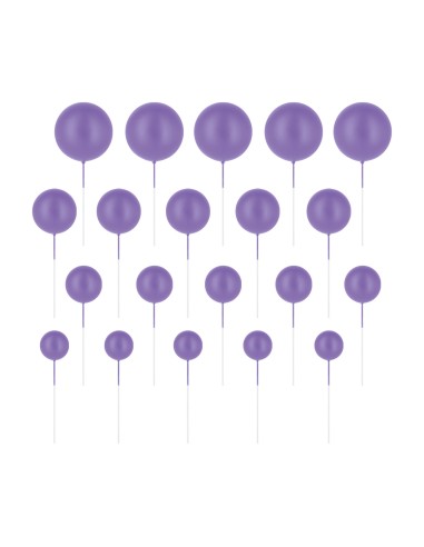 Party Decoratieve Foam Ballen Lila -20st-
