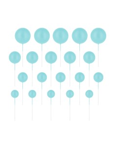 Party Decoratieve Foam Ballen Blauw -20st-
