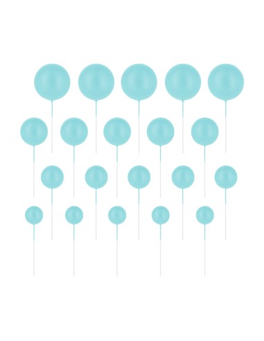 Party Decoratieve Foam Ballen Blauw -20st-