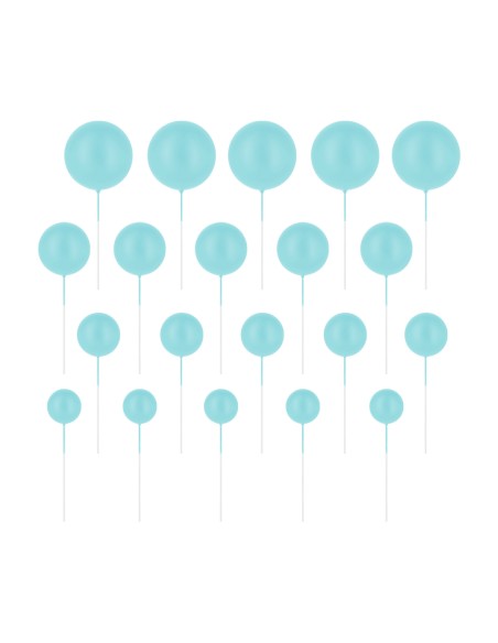 Party Decoratieve Foam Ballen Blauw -20st-