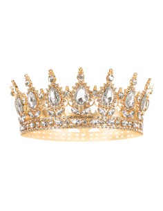 Party Taarttopper Kroon Goud - 15cm-