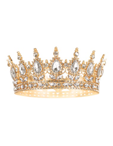 Party Taarttopper Kroon Goud - 15cm-