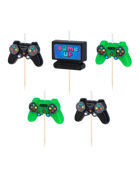 Party Kaarsen Set Gamen -5st-