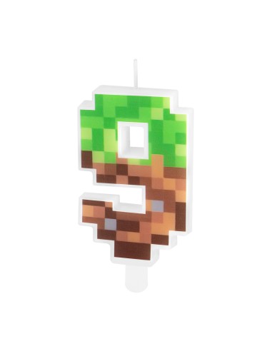 Party Kaars Pixel - Nummer 9