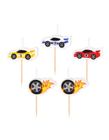 Party Cupcake Toppers Raceauto -7st-