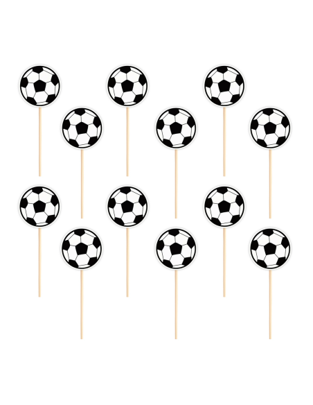 Party Cupcake Toppers Voetbal -12st-