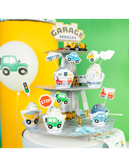 Party Cupcake Toppers Auto -8st-