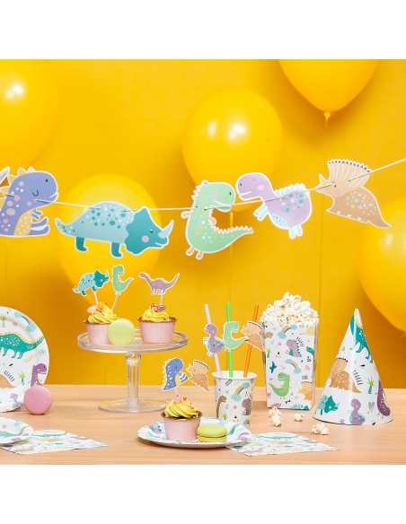 Party Cupcake Toppers Dinosaurus -6st-