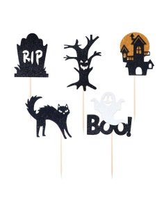 Party Taart- en Cupcaketoppers BOO -5st-