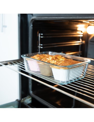 Party Baking Case Cups Rechthoek Bruin -10st-