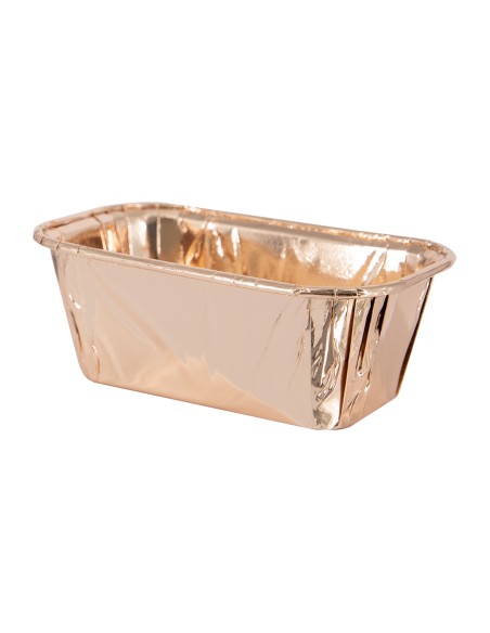 Party Baking Case Cups Rechthoek Rosé Goud -10st-