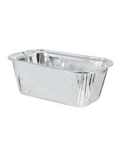 Party Baking Cups Rechthoek Zilver -10st-