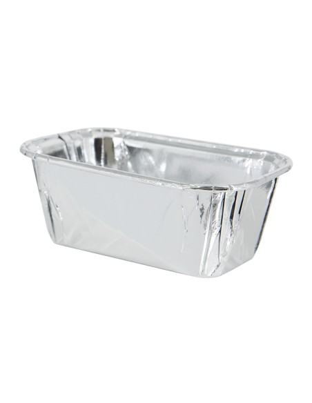 Party Baking Case Cups Rechthoek Zilver -10st-
