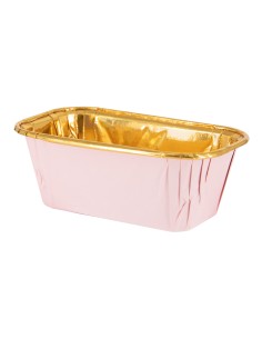 Party Baking Case Cups Rechthoek Roze -10st-