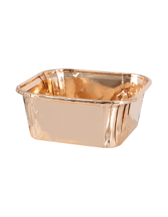 Party Baking Case Cups Vierkant Rosé Goud -10st-