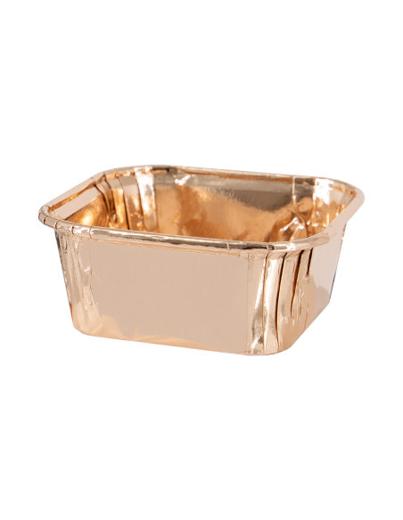 Party Baking Case Cups Vierkant Rosé Goud -10st-