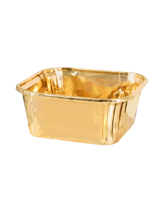 Party Baking Case Cups Vierkant Goud -10st-