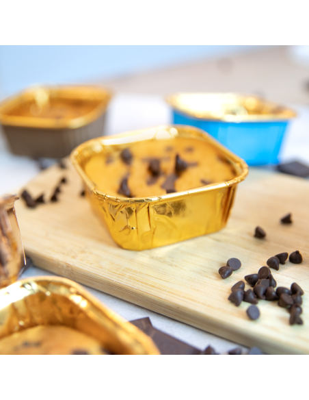 Party Baking Case Cups Vierkant Goud -10st-