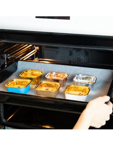 Party Baking Case Cups Vierkant Goud -10st-