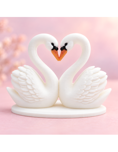 3D Taarttopper op Maat: Zwanenkoppel