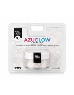 Azucren AzuGlow Eetbare Glitter Fantasie Wit -3gr-