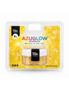 Azucren AzuGlow Eetbare Glitter Goud -3gr-