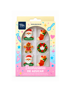 Azucren Suikerdecoratie Sweet Christmas -8st-