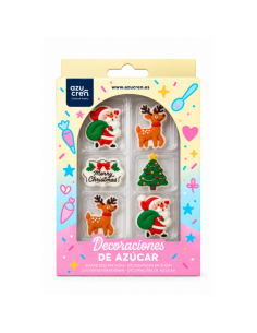 Azucren Suikerdecoratie Christmas Magic -8st-