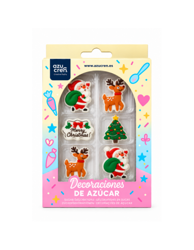 Azucren Suikerdecoratie Christmas Magic -8st-
