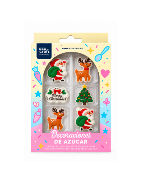 Azucren Suikerdecoratie Christmas Magic -8st-