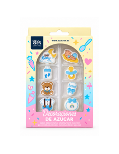Azucren Suikerdecoratie Baby Jongen -8st-