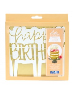 PME Taarttopper Uitsteker Happy Birthday Modern //