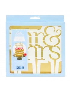 PME Taarttopper Uitsteker Mr & Mrs Modern //